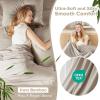imageComfort Spaces Cooling Sheet Set Poly X Rayon Blend Rayon Derived from Bamboo Soft Silky Lustrous Heathered Finish Queen Sheets for Summer All Season Sheet Set Queen Dark Grey 4 PieceBeige