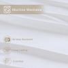 imageComfort Spaces Cooling Sheet Set Poly X Rayon Blend Rayon Derived from Bamboo Soft Silky Lustrous Heathered Finish Queen Sheets for Summer All Season Sheet Set Queen Dark Grey 4 PieceWhite