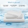imageComfort Spaces Extra Deep Pocket King Cooling Sheets  Fits Up to 24quot Mattress Moisture Wicking Coolmax Soft Colorfast Set for Hot Sleepers Grey 4 PieceGrey