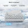 imageComfort Spaces Extra Deep Pocket King Cooling Sheets  Fits Up to 24quot Mattress Moisture Wicking Coolmax Soft Colorfast Set for Hot Sleepers Grey 4 PieceCharcoal