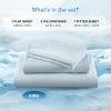 imageComfort Spaces Extra Deep Pocket King Cooling Sheets  Fits Up to 24quot Mattress Moisture Wicking Coolmax Soft Colorfast Set for Hot Sleepers Grey 4 PieceBlue