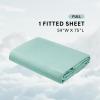 imageComfort Spaces Extra Deep Pocket King Cooling Sheets  Fits Up to 24quot Mattress Moisture Wicking Coolmax Soft Colorfast Set for Hot Sleepers Grey 4 PieceAqua