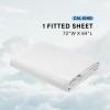 imageComfort Spaces Extra Deep Pocket King Cooling Sheets  Fits Up to 24quot Mattress Moisture Wicking Coolmax Soft Colorfast Set for Hot Sleepers Grey 4 PieceWhite