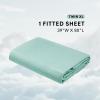 imageComfort Spaces Extra Deep Pocket King Cooling Sheets  Fits Up to 24quot Mattress Moisture Wicking Coolmax Soft Colorfast Set for Hot Sleepers Grey 4 PieceAqua