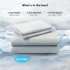 imageComfort Spaces Extra Deep Pocket King Cooling Sheets  Fits Up to 24quot Mattress Moisture Wicking Coolmax Soft Colorfast Set for Hot Sleepers Grey 4 PieceGrey