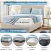 imageComfort Spaces Extra Deep Pocket King Cooling Sheets  Fits Up to 24quot Mattress Moisture Wicking Coolmax Soft Colorfast Set for Hot Sleepers Grey 4 PieceBlue