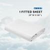 imageComfort Spaces Extra Deep Pocket King Cooling Sheets  Fits Up to 24quot Mattress Moisture Wicking Coolmax Soft Colorfast Set for Hot Sleepers Grey 4 PieceWhite