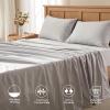 imageComfort Spaces Extra Deep Pocket King Cooling Sheets  Fits Up to 24quot Mattress Moisture Wicking Coolmax Soft Colorfast Set for Hot Sleepers Grey 4 PieceGrey