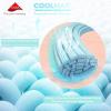 imageComfort Spaces Extra Deep Pocket King Cooling Sheets  Fits Up to 24quot Mattress Moisture Wicking Coolmax Soft Colorfast Set for Hot Sleepers Grey 4 PieceQuatrefoil Aqua
