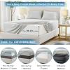imageComfort Spaces Extra Deep Pocket King Cooling Sheets  Fits Up to 24quot Mattress Moisture Wicking Coolmax Soft Colorfast Set for Hot Sleepers Grey 4 PieceGrey