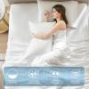 imageComfort Spaces Extra Deep Pocket King Cooling Sheets  Fits Up to 24quot Mattress Moisture Wicking Coolmax Soft Colorfast Set for Hot Sleepers Grey 4 PieceWhite