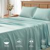 imageComfort Spaces Extra Deep Pocket King Cooling Sheets  Fits Up to 24quot Mattress Moisture Wicking Coolmax Soft Colorfast Set for Hot Sleepers Grey 4 PieceAqua