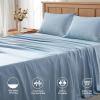 imageComfort Spaces Extra Deep Pocket King Cooling Sheets  Fits Up to 24quot Mattress Moisture Wicking Coolmax Soft Colorfast Set for Hot Sleepers Grey 4 PieceBlue