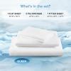imageComfort Spaces Extra Deep Pocket King Cooling Sheets  Fits Up to 24quot Mattress Moisture Wicking Coolmax Soft Colorfast Set for Hot Sleepers Grey 4 PieceWhite