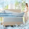 imageComfort Spaces Extra Deep Pocket King Cooling Sheets  Fits Up to 24quot Mattress Moisture Wicking Coolmax Soft Colorfast Set for Hot Sleepers Grey 4 PieceBlue