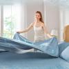 imageComfort Spaces Extra Deep Pocket King Cooling Sheets  Fits Up to 24quot Mattress Moisture Wicking Coolmax Soft Colorfast Set for Hot Sleepers Grey 4 PieceBlue