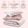 imageComfort Spaces Juliette Luxe Comforter Set Velvet Lush with Soft Brushed Microfiber Reverse All Season Cozy Velvet Bedding Sets Fluffy Comforter Bed Set Matching Sham Black TwinTwin XL 2 PieceBlush Comforter