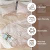 imageComfort Spaces Juliette Luxe Comforter Set Velvet Lush with Soft Brushed Microfiber Reverse All Season Cozy Velvet Bedding Sets Fluffy Comforter Bed Set Matching Sham Black TwinTwin XL 2 PieceChampagne Comforter