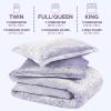 imageComfort Spaces Juliette Luxe Comforter Set Velvet Lush with Soft Brushed Microfiber Reverse All Season Cozy Velvet Bedding Sets Fluffy Comforter Bed Set Matching Sham Black TwinTwin XL 2 PiecePurple Comforter