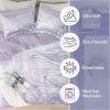 imageComfort Spaces Juliette Luxe Comforter Set Velvet Lush with Soft Brushed Microfiber Reverse All Season Cozy Velvet Bedding Sets Fluffy Comforter Bed Set Matching Sham Black TwinTwin XL 2 PiecePurple Comforter