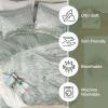 imageComfort Spaces Juliette Luxe Comforter Set Velvet Lush with Soft Brushed Microfiber Reverse All Season Cozy Velvet Bedding Sets Fluffy Comforter Bed Set Matching Sham Black TwinTwin XL 2 PieceSage Green Comforter