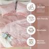 imageComfort Spaces Juliette Luxe Comforter Set Velvet Lush with Soft Brushed Microfiber Reverse All Season Cozy Velvet Bedding Sets Fluffy Comforter Bed Set Matching Sham Black TwinTwin XL 2 PieceBlush Comforter