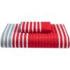 imageComfort Spaces Queen Quilt Set Trendy Casual Fun Vibrant Color Stripes Design All Season Lightweight Coverlet Bedspread Queen Size Bedding ampamp Shams Verone FullQueen Sage Green 3 PieceRedGrey