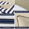 imageComfort Spaces Queen Quilt Set Trendy Casual Fun Vibrant Color Stripes Design All Season Lightweight Coverlet Bedspread Queen Size Bedding ampamp Shams Verone FullQueen Sage Green 3 PieceBlue