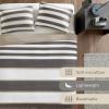 imageComfort Spaces Queen Quilt Set Trendy Casual Fun Vibrant Color Stripes Design All Season Lightweight Coverlet Bedspread Queen Size Bedding ampamp Shams Verone FullQueen Sage Green 3 PieceGray