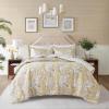 imageMadison Park Essentials Paisley Wheat 9 Piece Queen Microfiber Bed In A Bag Bedding Set with Trendy Casual Design All Season Matching ShamsPaisley Wheat