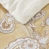 imageMadison Park Essentials Paisley Wheat 9 Piece Queen Microfiber Bed In A Bag Bedding Set with Trendy Casual Design All Season Matching ShamsPaisley Wheat