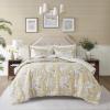 imageMadison Park Essentials Paisley Wheat 9 Piece Queen Microfiber Bed In A Bag Bedding Set with Trendy Casual Design All Season Matching ShamsPaisley Wheat