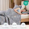 imageComfort Spaces Valerie Boho Quilt Set King Blue  Soft Lightweight Bedding with Watercolor Medallion Design Reversible All Season Quilt for Master Bedroom or Guest RoomBlue