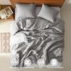 imageComfort Spaces Sage Green Twin Duvet Cover Set  2 Pieces Breathable Dotted Weave Texture Duvet Sets Modern Farmhouse Boho Duvet Cover ampamp Sham All Season Twin Bed Set TwinTwin XL GreenLight Grey