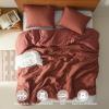 imageComfort Spaces Sage Green Twin Duvet Cover Set  2 Pieces Breathable Dotted Weave Texture Duvet Sets Modern Farmhouse Boho Duvet Cover ampamp Sham All Season Twin Bed Set TwinTwin XL GreenRed