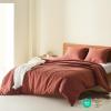 imageComfort Spaces Sage Green Twin Duvet Cover Set  2 Pieces Breathable Dotted Weave Texture Duvet Sets Modern Farmhouse Boho Duvet Cover ampamp Sham All Season Twin Bed Set TwinTwin XL GreenRed