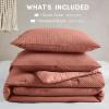 imageComfort Spaces Sage Green Twin Duvet Cover Set  2 Pieces Breathable Dotted Weave Texture Duvet Sets Modern Farmhouse Boho Duvet Cover ampamp Sham All Season Twin Bed Set TwinTwin XL GreenRed