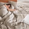 imageComfort Spaces Sage Green Twin Duvet Cover Set  2 Pieces Breathable Dotted Weave Texture Duvet Sets Modern Farmhouse Boho Duvet Cover ampamp Sham All Season Twin Bed Set TwinTwin XL GreenNeutral