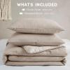 imageComfort Spaces Sage Green Twin Duvet Cover Set  2 Pieces Breathable Dotted Weave Texture Duvet Sets Modern Farmhouse Boho Duvet Cover ampamp Sham All Season Twin Bed Set TwinTwin XL GreenNeutral