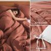 imageComfort Spaces Sage Green Twin Duvet Cover Set  2 Pieces Breathable Dotted Weave Texture Duvet Sets Modern Farmhouse Boho Duvet Cover ampamp Sham All Season Twin Bed Set TwinTwin XL GreenRed