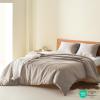 imageComfort Spaces Sage Green Twin Duvet Cover Set  2 Pieces Breathable Dotted Weave Texture Duvet Sets Modern Farmhouse Boho Duvet Cover ampamp Sham All Season Twin Bed Set TwinTwin XL GreenNeutral