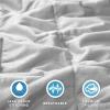 imageComfort Spaces Reversible Weighted Blanket AdultGlass Beads Filling All Season Soft Heavy WrapsBox Quilted Cozy Warm Bed Cover 48quotx72quot  12lbs Velvet to Sherpa BlushMink to Microfiber Grey