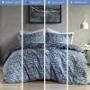 image:imageComfort Spaces Queen Duvet Cover Set  Grey Bedding for All Season Ultra Soft 3 Pieces Reversible Duvet Cover with 2 Matching Shams Button Closure Machine Washable FullQueenLight Blue