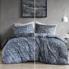 image:imageComfort Spaces Queen Duvet Cover Set  Grey Bedding for All Season Ultra Soft 3 Pieces Reversible Duvet Cover with 2 Matching Shams Button Closure Machine Washable FullQueenLight Blue