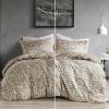 image:imageComfort Spaces Queen Duvet Cover Set  Grey Bedding for All Season Ultra Soft 3 Pieces Reversible Duvet Cover with 2 Matching Shams Button Closure Machine Washable FullQueenTaupe