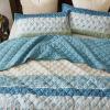 image:imageComfort Spaces Twin XL Quilt Set 2 Piece Lightweight Summer Bedding for Dorm Reversible Botanical Coverlet Soft Microfiber with Diamond Quilting All Season College Bedding Terracotta  Lightweight Diamond Quilting All Season ReversibleTeal