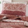 image:imageComfort Spaces Twin XL Quilt Set 2 Piece Lightweight Summer Bedding for Dorm Reversible Botanical Coverlet Soft Microfiber with Diamond Quilting All Season College Bedding Terracotta  Lightweight Diamond Quilting All Season ReversibleTerracotta