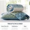image:imageComfort Spaces Twin XL Quilt Set 2 Piece Lightweight Summer Bedding for Dorm Reversible Botanical Coverlet Soft Microfiber with Diamond Quilting All Season College Bedding Terracotta  Lightweight Diamond Quilting All Season ReversibleTeal