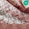 image:imageComfort Spaces Twin XL Quilt Set 2 Piece Lightweight Summer Bedding for Dorm Reversible Botanical Coverlet Soft Microfiber with Diamond Quilting All Season College Bedding Terracotta  Lightweight Diamond Quilting All Season ReversibleTerracotta