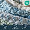 image:imageComfort Spaces Twin XL Quilt Set 2 Piece Lightweight Summer Bedding for Dorm Reversible Botanical Coverlet Soft Microfiber with Diamond Quilting All Season College Bedding Terracotta  Lightweight Diamond Quilting All Season ReversibleTeal